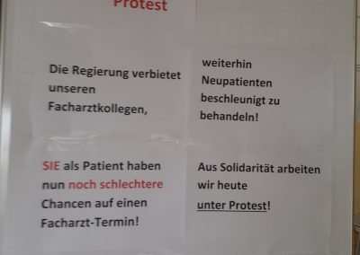 Protesttag der bayerischen Ärzte am 10. Oktober 2022